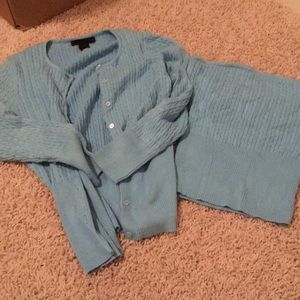 The Limited tank and cardigan set